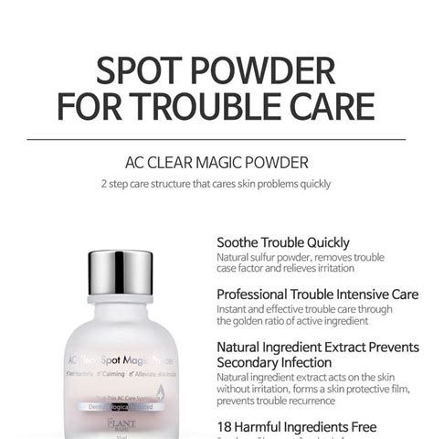The natural AC clear spot magic powder